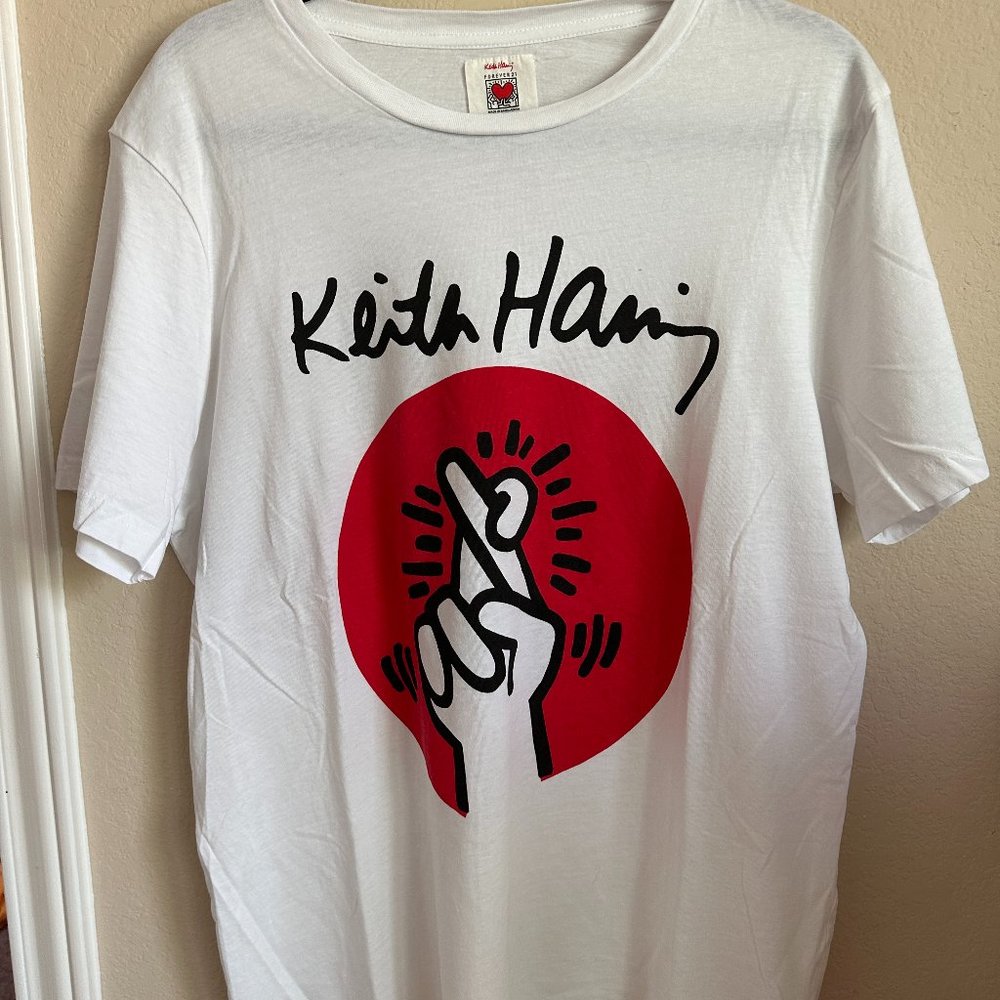 Cool Vintage Hipster Keith Haring T-Shirt XL